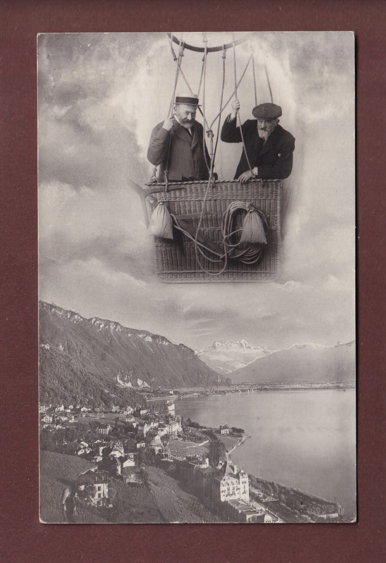 En ballon en-dessus de MONTREUX (chez le photographe)