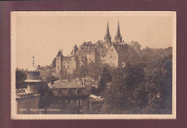 NEUCHÂTEL - Château - 1910
