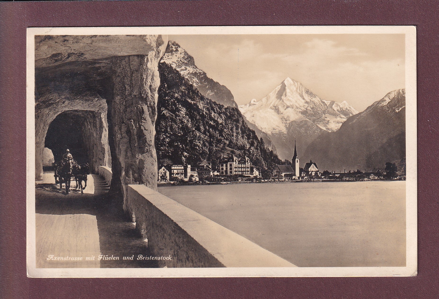 AXENSTRASSE - Kutsche - Flüelen - 1928