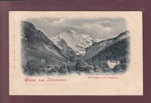 GRUSS AUS INTERLAKEN - 1913