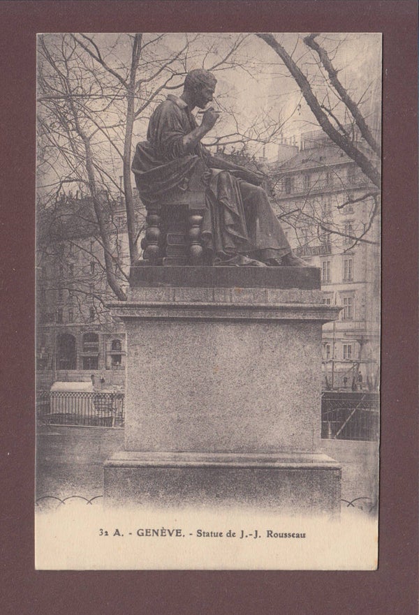 GENEVE - Statue J.-J. Rousseau