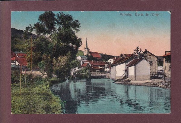 VALLORBE - Bords de l'Orbe - 1913