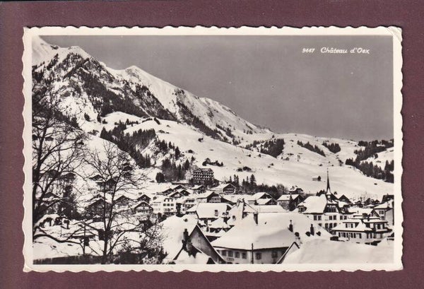 CHÂTEAU D'OEX en hiver - 1960