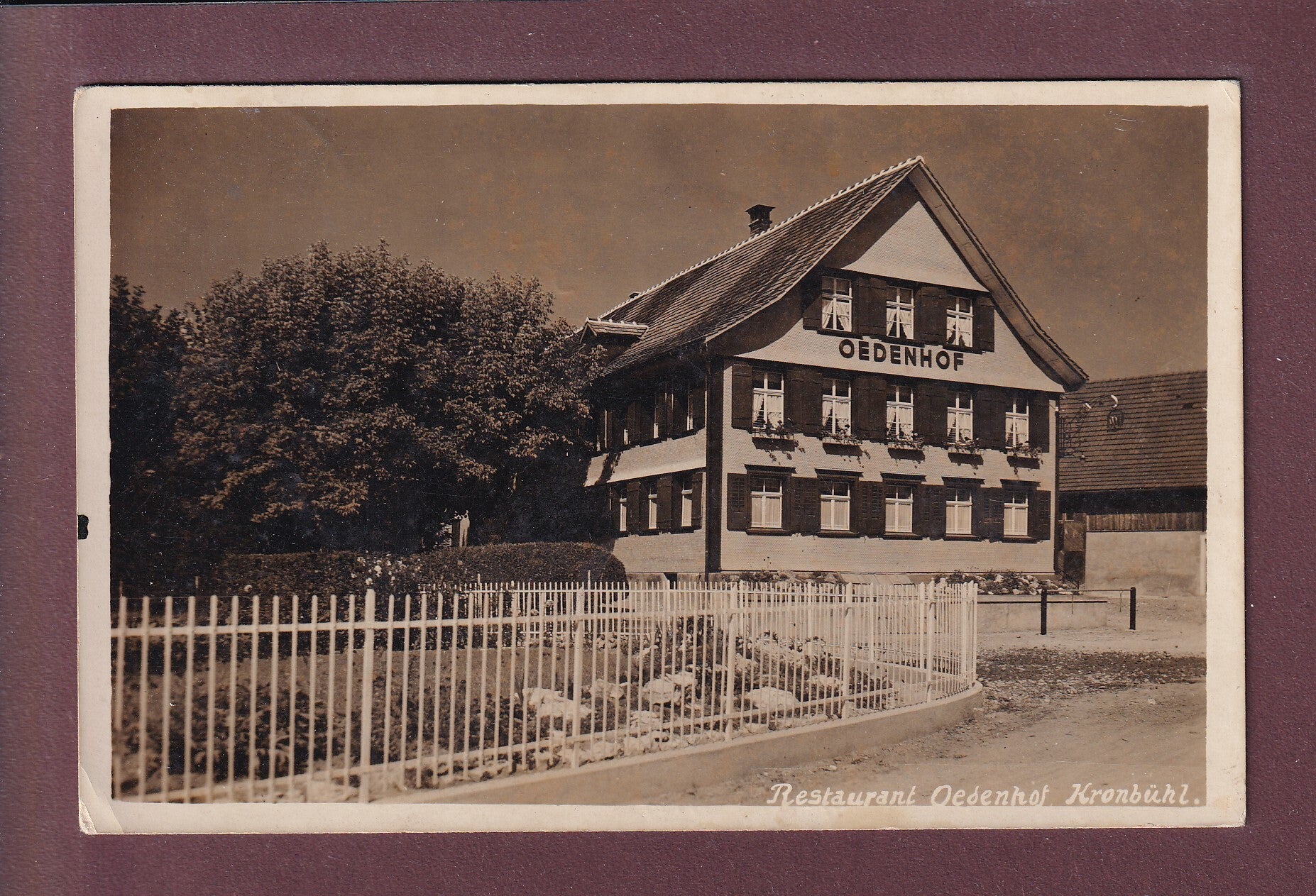 KRÖNBÜHL - Restaurant Oedenhof - Feldpost