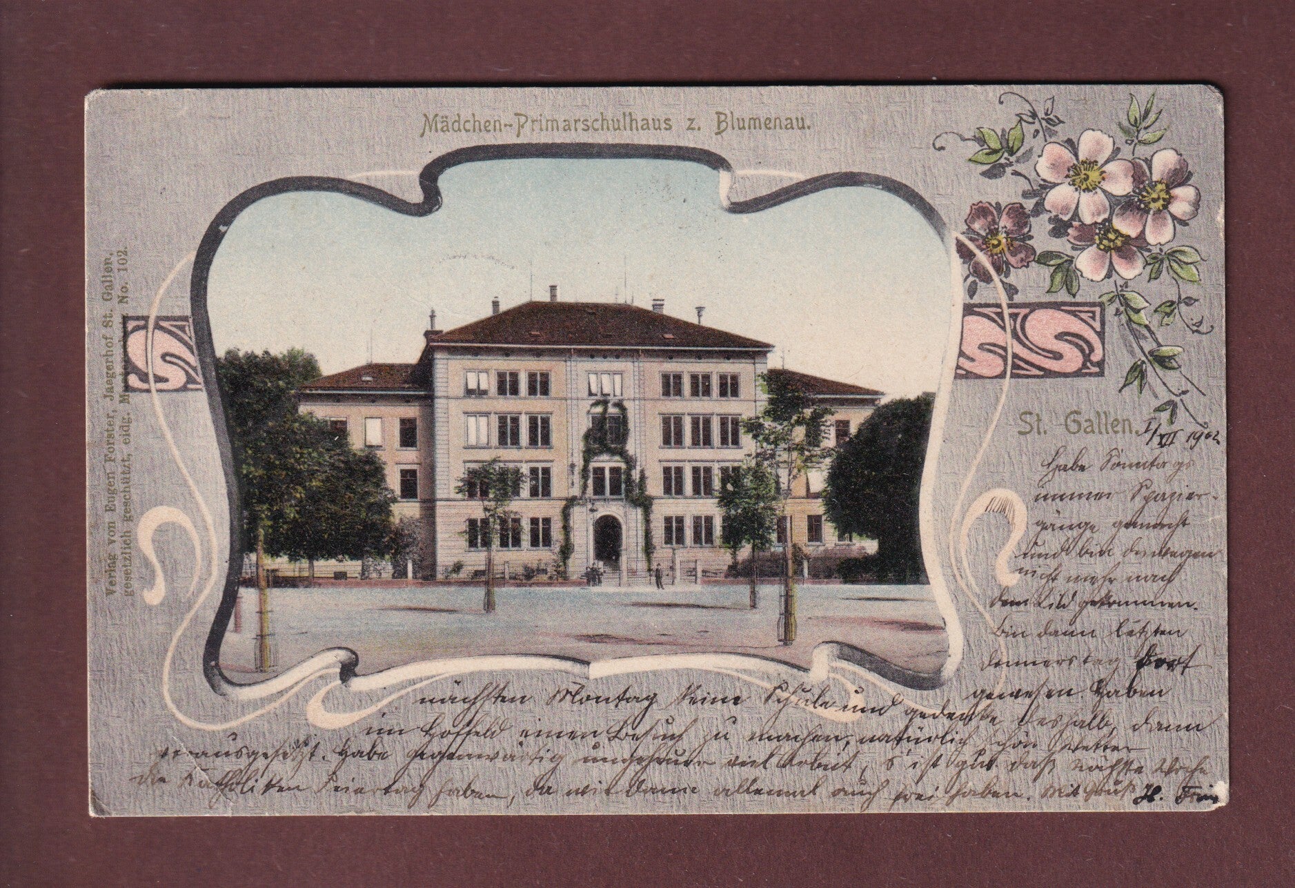ST. GALLEN - Mädchen-Primarschulhaus z. Blumenau