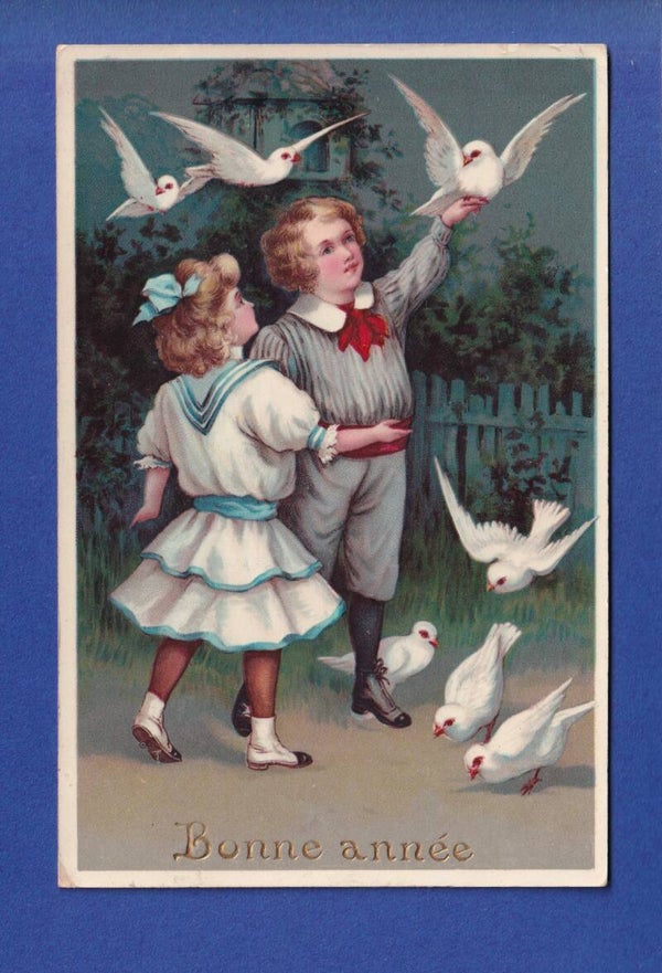 NOUVEL AN - Enfants - Colombes - 1909