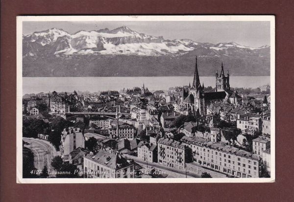 LAUSANNE - Pont Bessières et Cathédrale