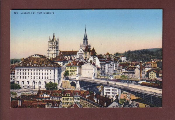 LAUSANNE - Pont Bessières et Cathédrale