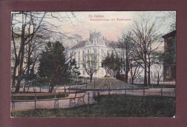 ST. GALLEN - Bahnhofsanlage - Washington - 1906