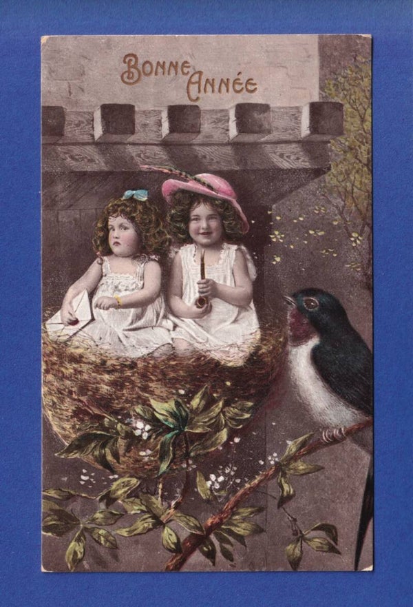 NOUVEL AN - Enfants - Nid - 1909