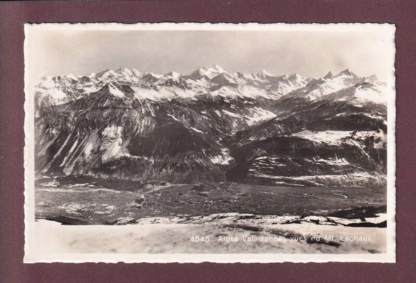 MONT LACHAUX - Vue sur les Alpes valaisannes