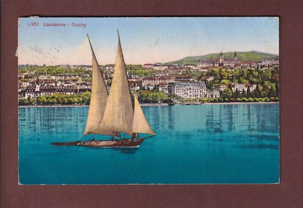 LAUSANNE - Ouchy - Barque du Léman - 1914