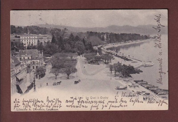 LAUSANNE - Quai d'Ouchy - 1905