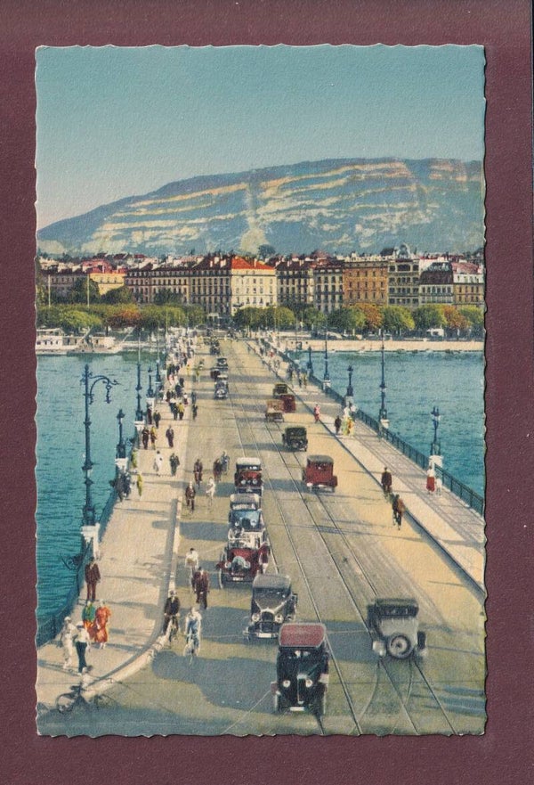GENEVE - Pont du Mont-Blanc - oldtimer