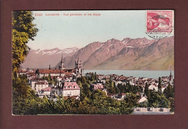 LAUSANNE et les Alpes - 1910