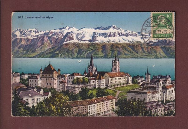 LAUSANNE et les Alpes - 1927