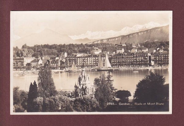 GENEVE - Rade - Grand voilier - 1928