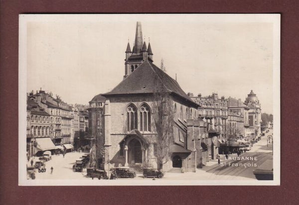 LAUSANNE - St. François - Voitures - 1923