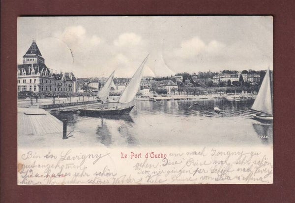 LAUSANNE - Port d'Ouchy - 1900 UPU variété