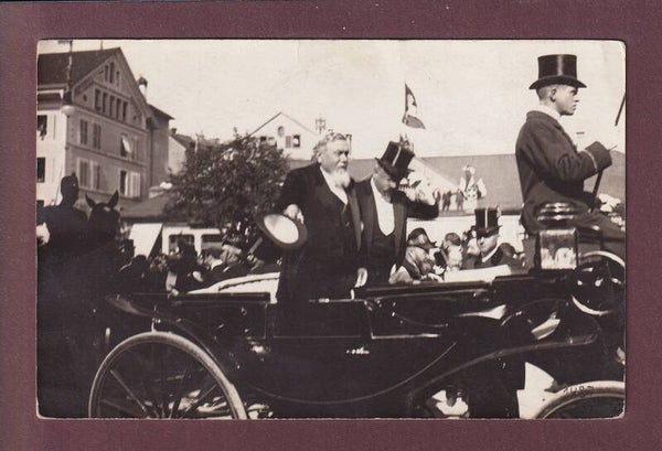 Foto Pleyer & Streuli - OFFIZIELLER BESUCH - KUTSCHE - 1910