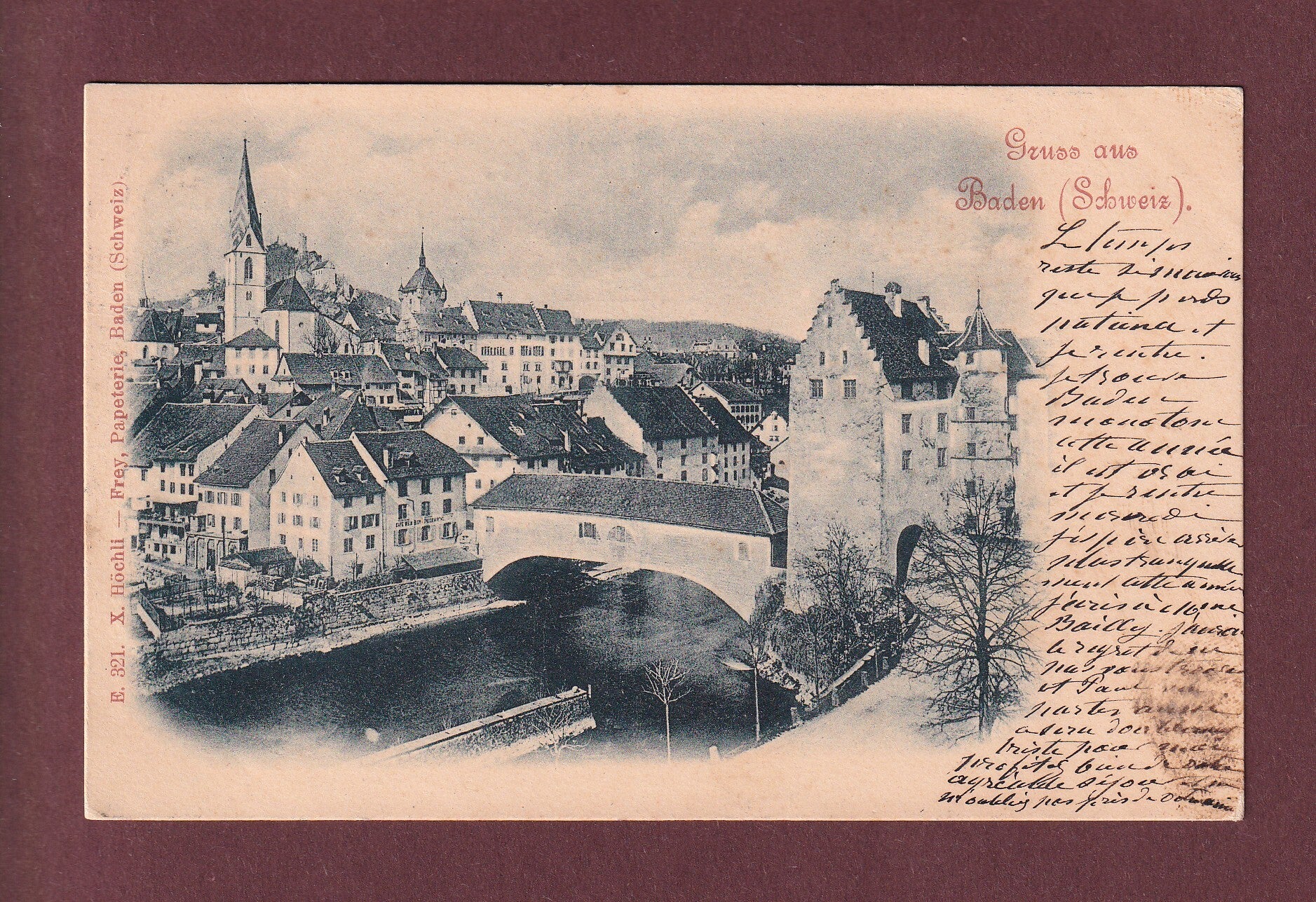 Gruss aus BADEN - 1899