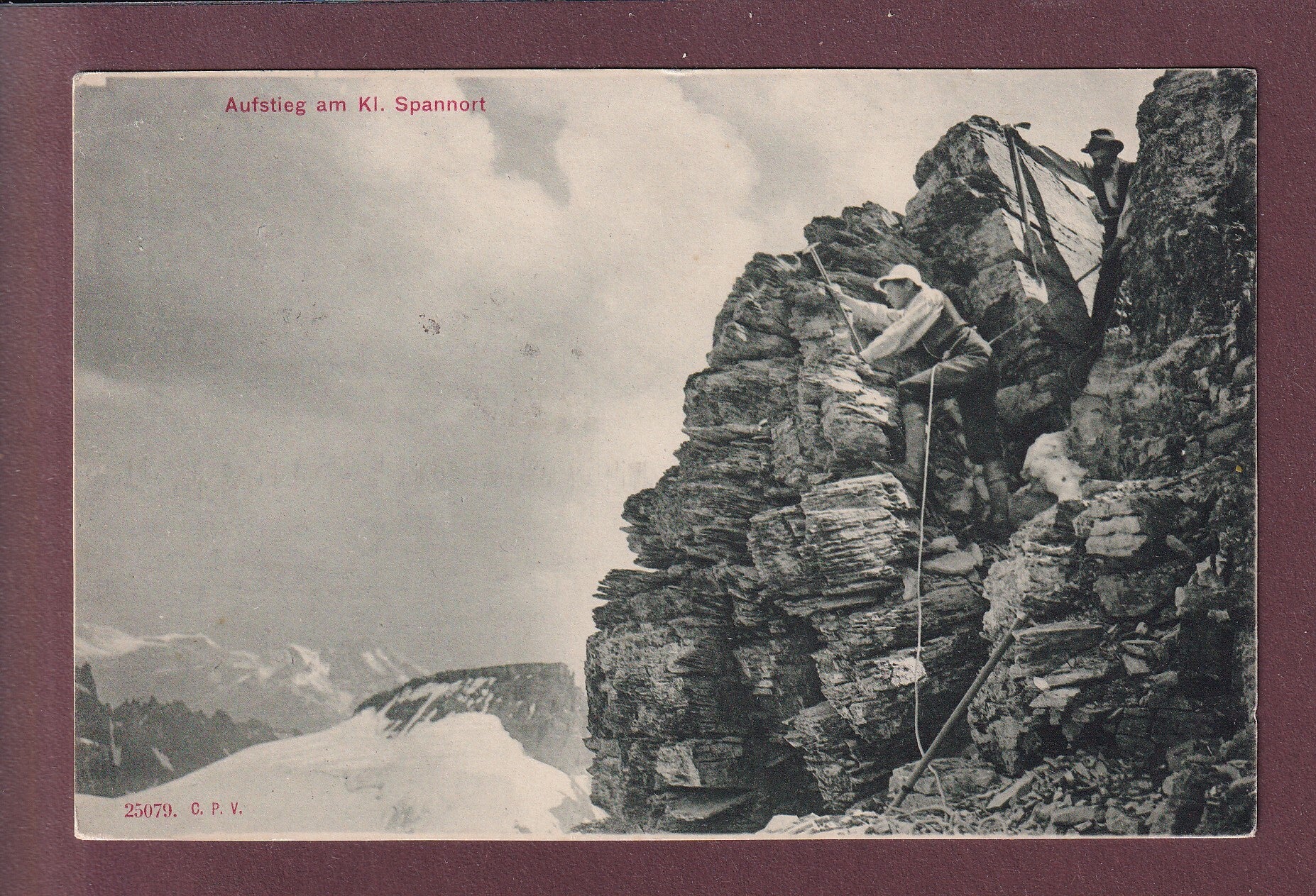 Aufstieg am Kl. SPANNORT - 1913