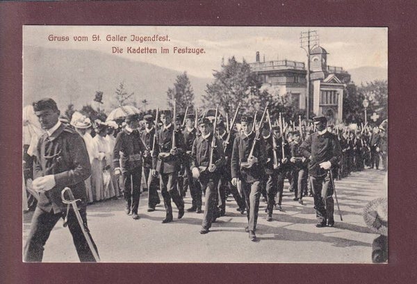 ST. GALLEN - Jugendfest - Kadetten - 1908