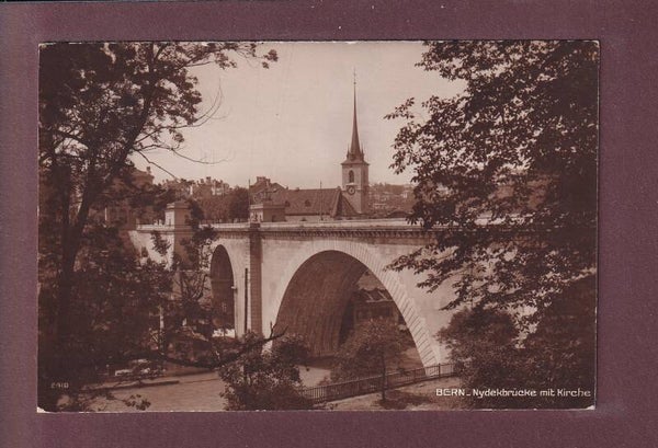 BERN - Nydeckbrücke - Kirche - 1923