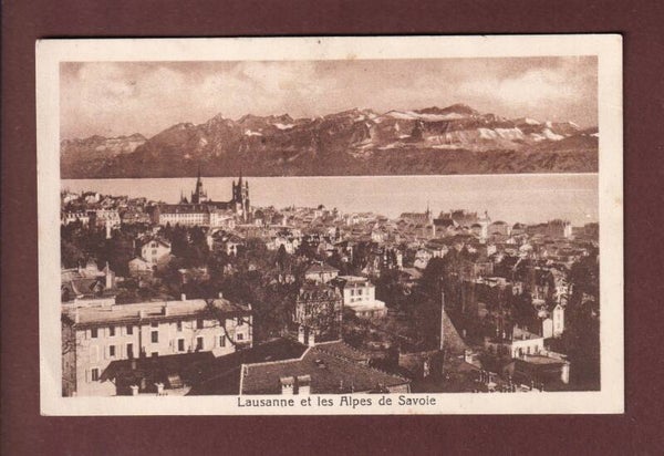 LAUSANNE et les Alpes de Savoie - 1923