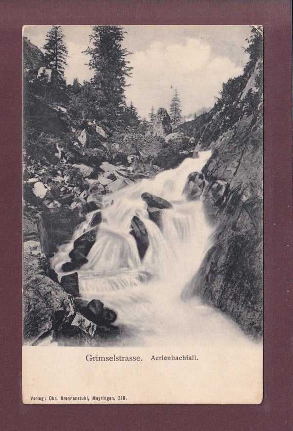 Grimselstrasse - AERLENBACHFALL - 1916