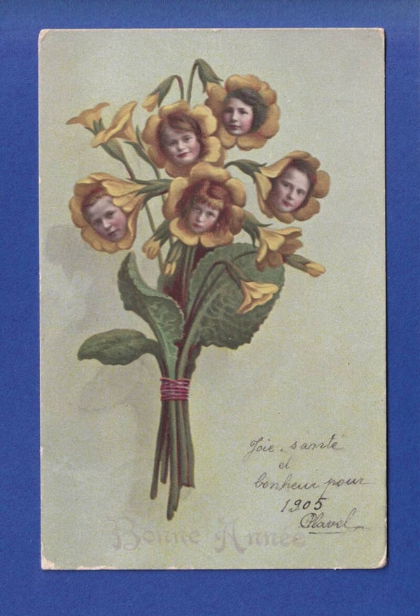 NOUVEL AN - Bouquet d'enfants - 1905