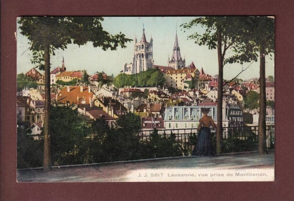 LAUSANNE - Vue prise de Montbenon - 1912