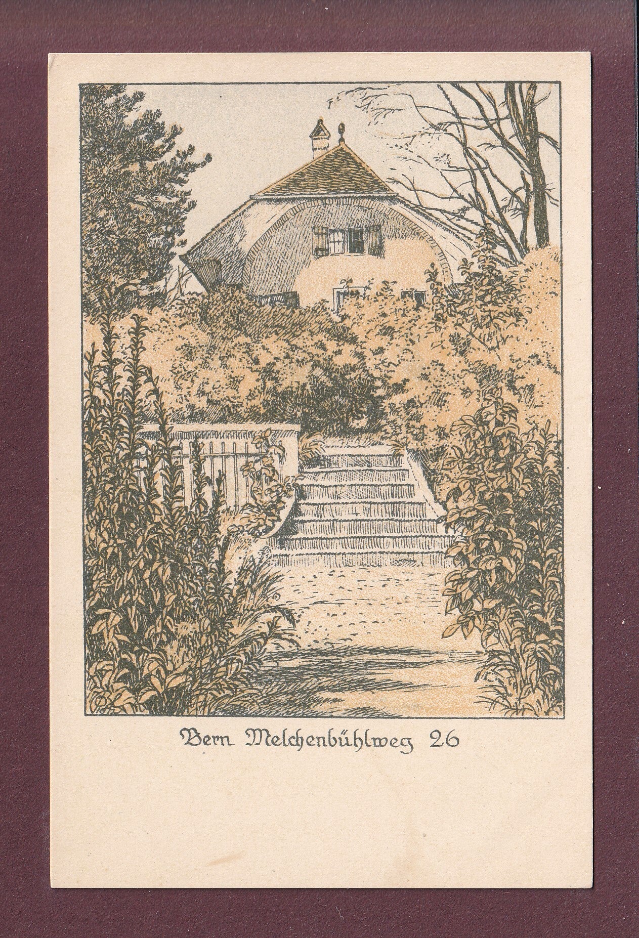 BERN - Melchenbühlweg 26 - Rück lesen