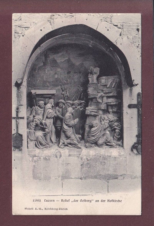 LUZERN - Hofkirche - Relief der Oelberg
