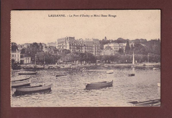 LAUSANNE - Ouchy - Hôtel Beau-Rivage - 1916