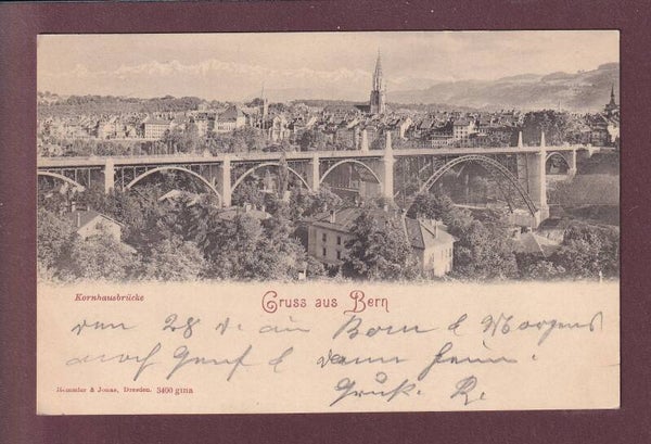 Gruss aus BERN - Kornhausbrücke - 1900
