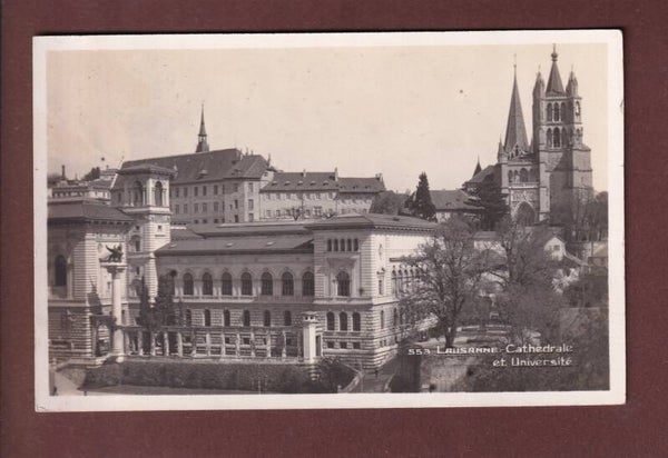 LAUSANNE - Cathédrale et Université - 1929