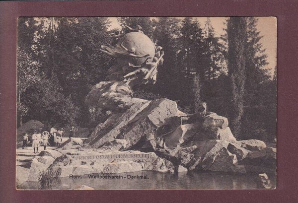 BERN - Weltpostdenkmal - Leute - 1915
