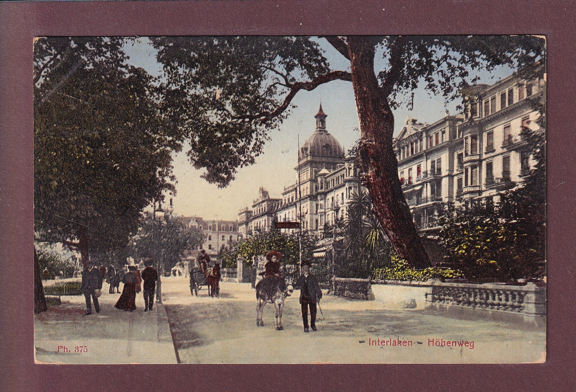 INTERLAKEN - Höhenweg - 1907