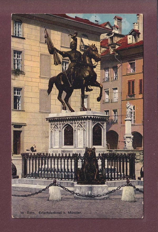 BERN - Erlachdenkmal - 1926