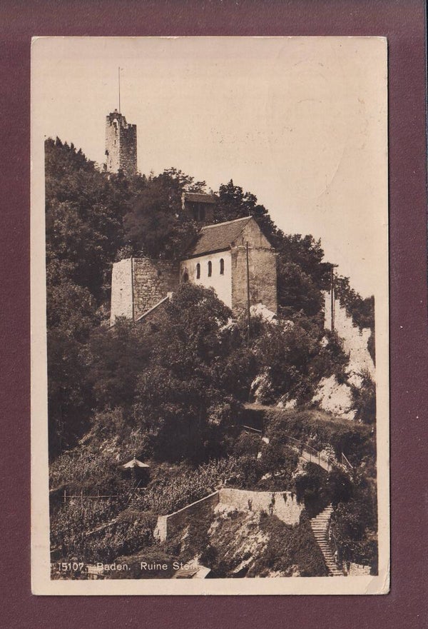 BADEN - Ruine Stein - 1929