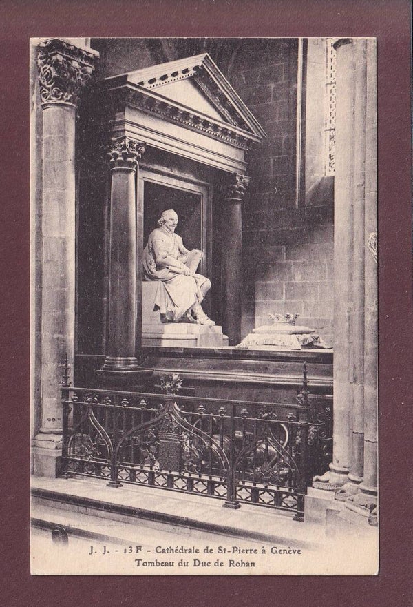 GENEVE - St. Pierre - Tombeau du Duc de Rohan - 1921