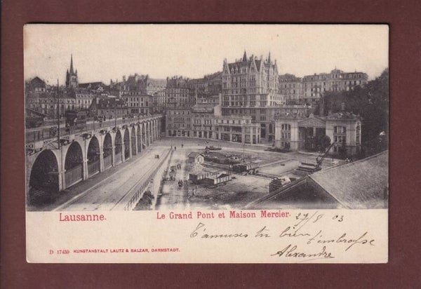 LAUSANNE - Flon - Maison Mercier - 1903