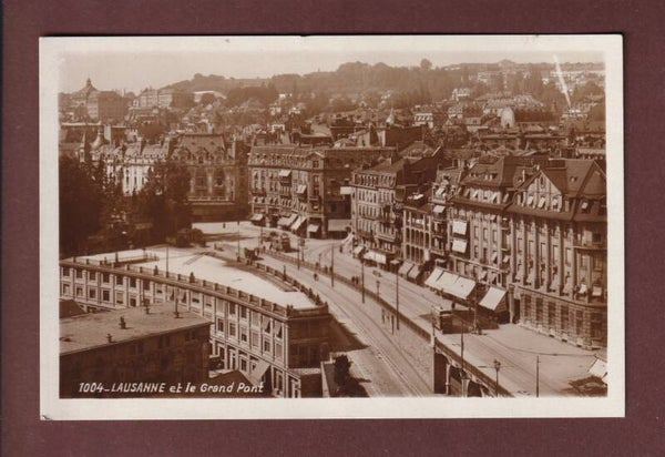 LAUSANNE - Bel-Air - Tram - 1927