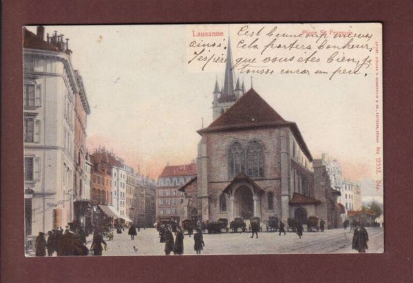 LAUSANNE - Eglise St. François - 1908