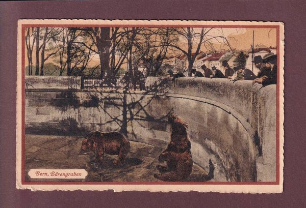 BERN - Bärengraben - 1917