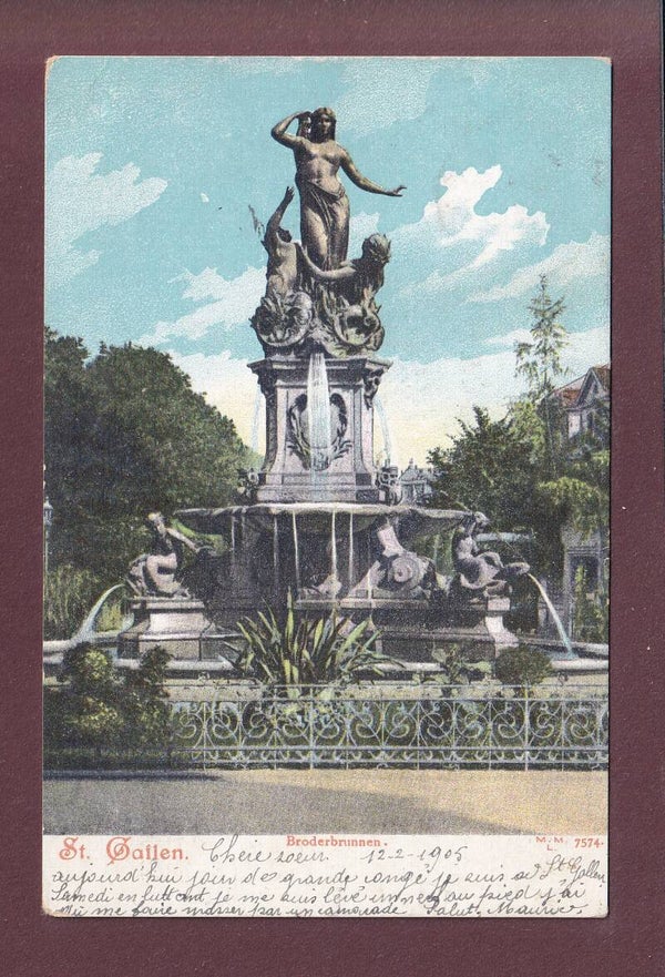 ST. GALLEN - Broderbrunnen - 1905