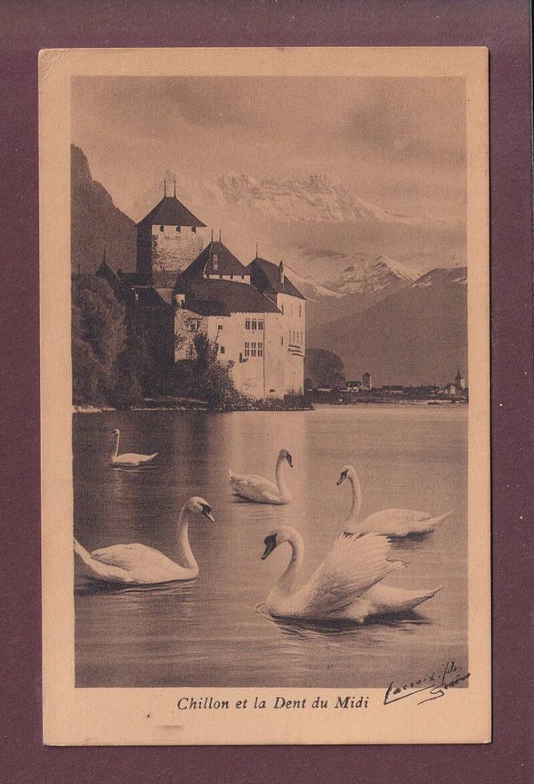 Château de CHILLON - Cygnes - Dents du Midi - 1909