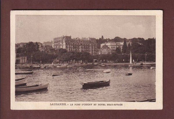 LAUSANNE - Ouchy - Beau-Rivage - 1915