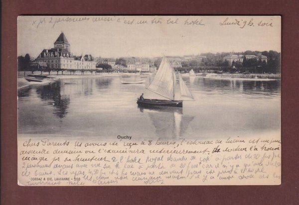 LAUSANNE - Ouchy - Château - 1913